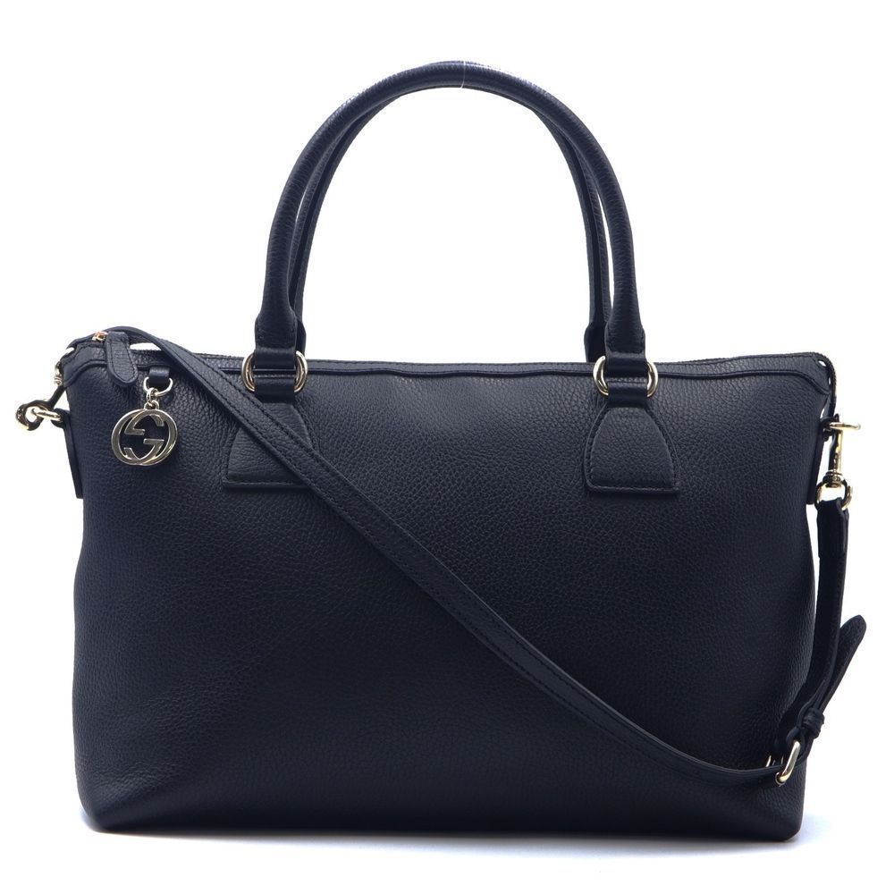 Gucci Leather Black 2way Bag Shoulder Bag